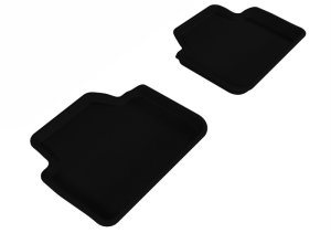 BMW 3 Series Floor Mats - Rear - 3D MAXpider - Kagu Series - Black - `06-`11